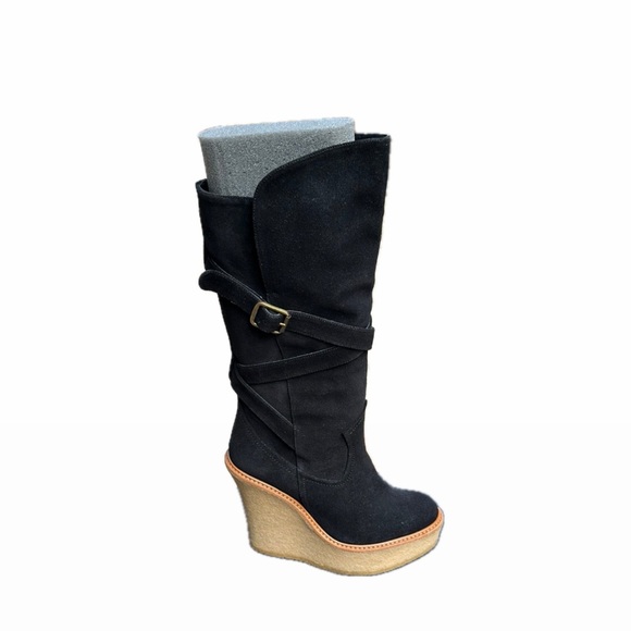 Paloma Barceló Shande Buckle Wedge Boot - Picture 2 of 5